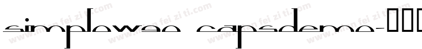 simplow90 capsDEMO字体转换